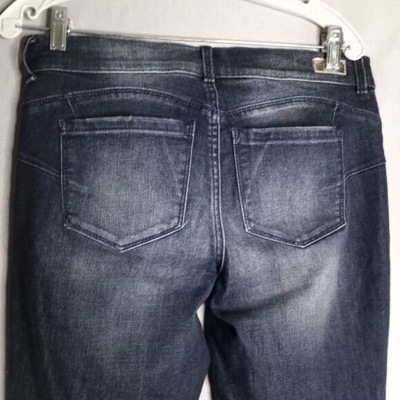 Juicy Couture Distressed Women's Stone Wash Embellished Denim Jeans Size 6 - Picture 5 of 11